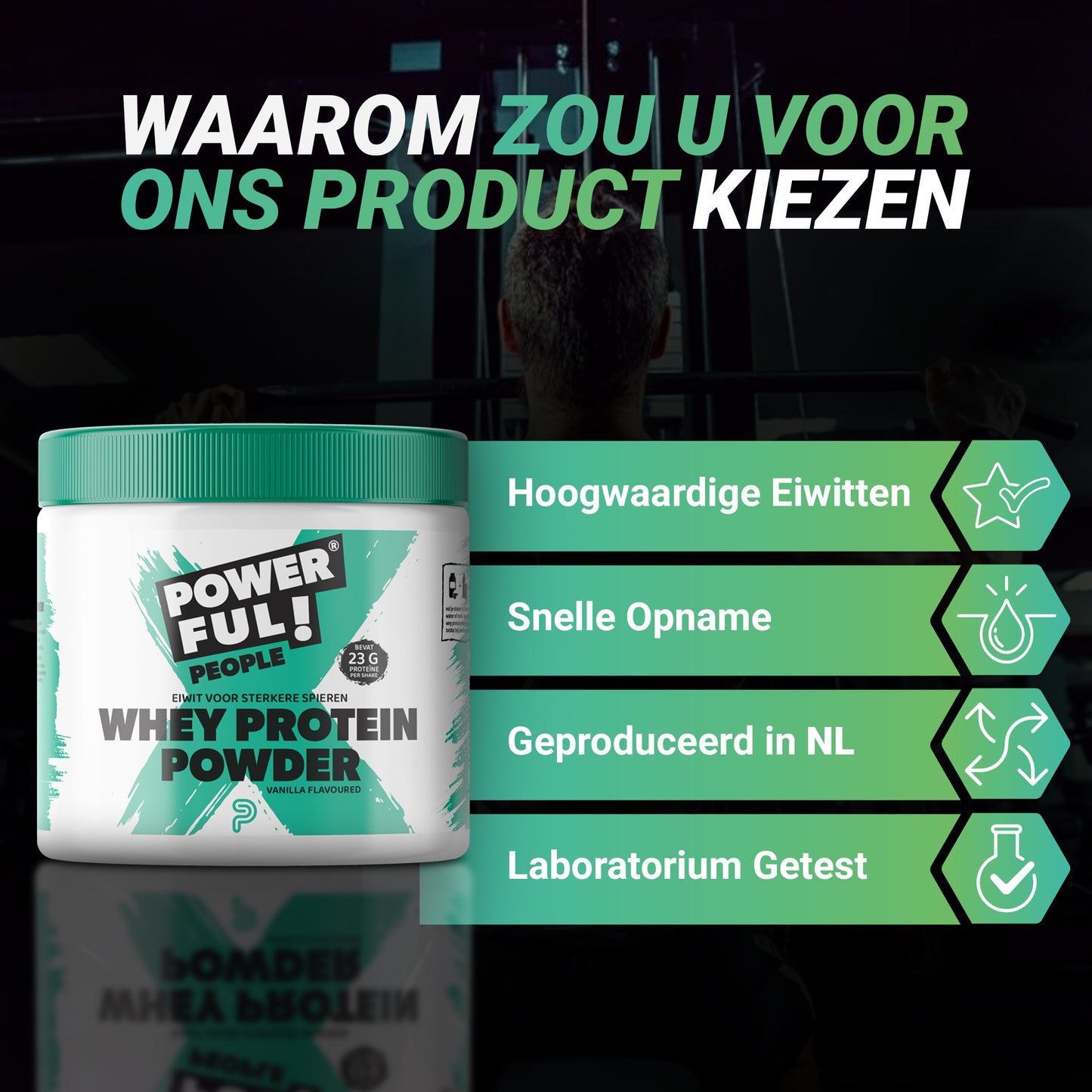 Whey Proteïne met BCAA - Vanille - 400g