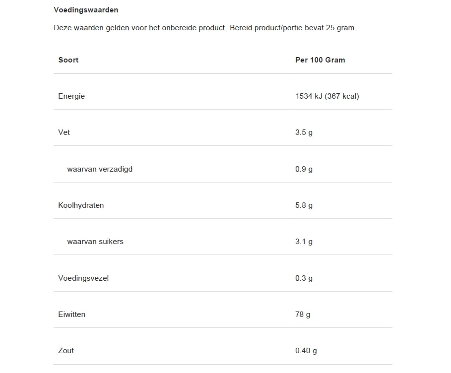 Whey Proteïne met BCAA - Vanille - 400g